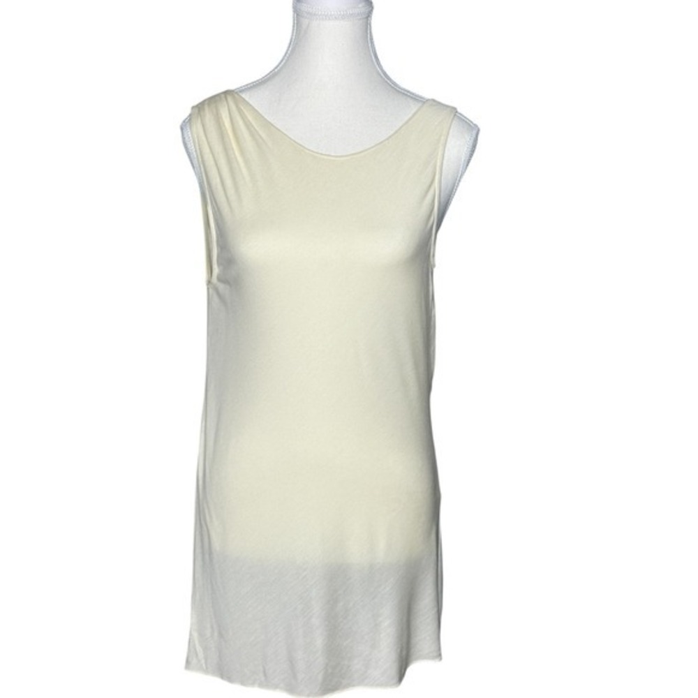 Haute Hippie Swan Modal Draped‎ Twist Open Back Tank Top Festival XS NEW